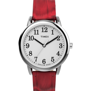 Easy Reader® 30mm Leather Strap Watch