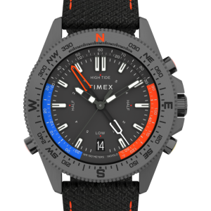Expedition Tide-Temp-Compass 43mm Eco-Friendly Fabric Strap Watch
