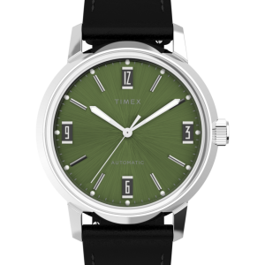 Marlin® Automatic 40mm Leather Strap Watch