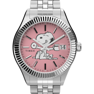 Peanuts® x Timex Legacy 34mm Stainless Steel Bracelet Watch