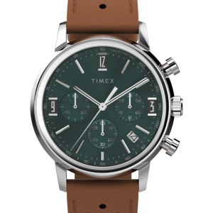 Marlin&reg; Chronograph Tachymeter 40mm Leather Strap Watch