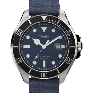 Harborside Coast 44mm Recycled Fabric Strap Watch