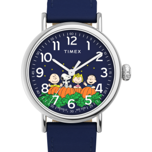 Peanuts&reg; x Timex Standard Pumpkin Patch 40mm Leather Strap Watch &nbsp;