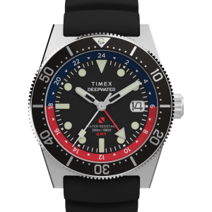 Deepwater Reef 200 GMT 41mm Synthetic Rubber Strap Watch