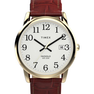 Easy Reader® 35mm Leather Strap Watch