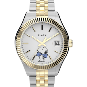 Peanuts&reg; x Timex Timex Legacy Bowtie 34mm Stainless Steel Bracelet Watch