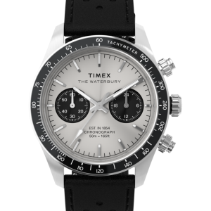 Waterbury Heritage Chronograph 39mm Leather Strap Watch