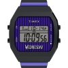 Timex x Wednesday T80 36mm Stainless Steel Black and Purple Expansion Band Watch
