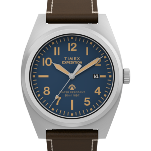 Expedition® Capstone 39mm Eco-Friendly Leather Strap Watch
