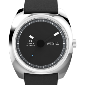 Q Timex® 1975 Enigma 37mm Leather Strap Watch