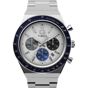 Q Timex&reg; Chronograph 40mm Stainless Steel Bracelet Watch