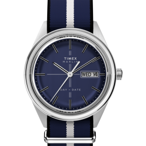 Marlin® Jet Quartz 38mm Fabric Strap Watch