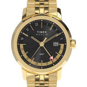 Marlin&reg; Quartz GMT 40mm Stainless Steel Bracelet Watch