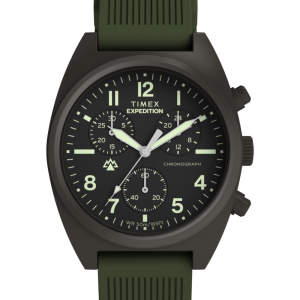 Expedition® Capstone Chronograph 41mm Silicone Strap Watch