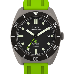 Expedition® Pioneer Titanium Automatic 41mm HNBR Synthetic Rubber Strap Watch