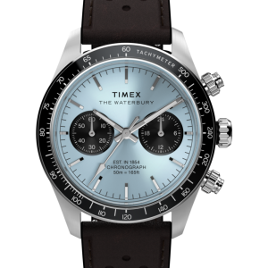 Waterbury Heritage Chronograph 39mm Leather Strap Watch