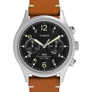 MK1 Chronograph 40mm Leather Strap Watch